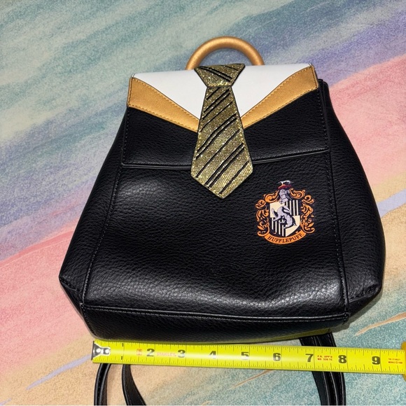 Harry Patter Mini Backpack Uniform Women Bag Purse Small Hufflepuff - Picture 11 of 12